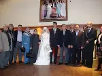 Yeni Evlenen Çifte Bayrak ve Atatürk Portresi Hediye Edildi.
