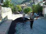 Hacımurat Mahallesinde Asfalt Yama Çalışması