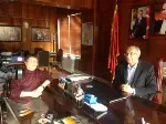 Kaymakam Ömer Yılmaz ve Belediye Başkanı Tacettin Özkaraman'a Ziyaret