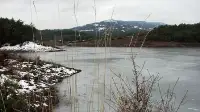 Kayaboğazı Göleti Buz Tuttu