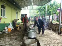 İçdedeler Köyünde Hayır Pilavı Dağıtıldı