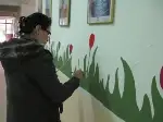 Okulun Koridor Duvarları Sanat Bahçesi