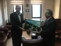 Özkaraman İl Müftüsü İlyas Serenli’yi Ziyaret Etti.