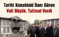 Vali'den:Bu Konağı Satın Alalım Talimatı
