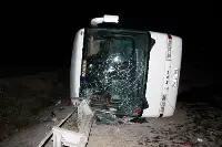 Pamukova da Freni Patlayan Otobüs Devrildi : 41 Yaralı