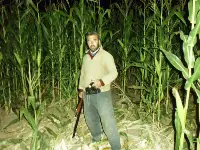 Mısır Bahçelerinde Tüfekle Domuz Nöbeti.