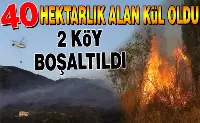 Geyve de 40 Hektarlık Ormanlık Alan Kül Oldu