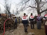 Hark Mahallesinde Yangın