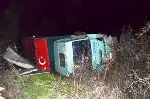 Tavuk Yüklü Kamyon Devrildi