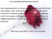 Kutlu Doğum Programına Davet