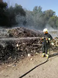 Çöp Sahasında Çıkan Yangın Korkutuyor