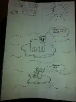 Küresel Isınmanın İnsan Yaşamına Etkisi KonuluKarikatür Yarışması