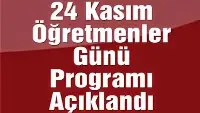 24 Kasım Öğretmenler günü Kutlama Programı 