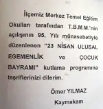 23 NİSAN BAYRAMI PROGRAMI AÇIKLANDI