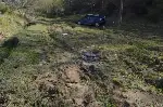 Otomobil Şarampole Uçtu : 4 Yaralı