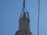 Fırtına Minaredeki Camları tuzla buz etti...