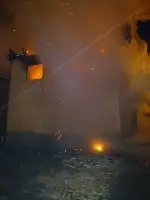 Çamtepe Mahallesi’nde 2 katlı ahşap ev yandı