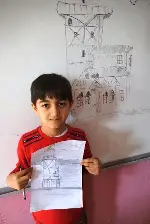 Öğrencilerden Karakalem Çalışması
