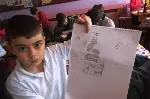 Öğrencilerden Karakalem Çalışması