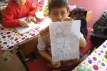 Öğrencilerden Karakalem Çalışması