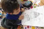 Öğrencilerden Karakalem Çalışması