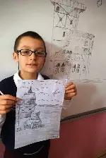 Öğrencilerden Karakalem Çalışması