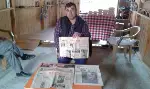 İtfaiye Eri Nurettin Akkaraman, Eski Gazete Koleksiyonu yapıyor