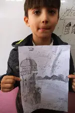 Öğrencilerden Karakalem Çalışması