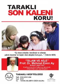 Prof Dr. Mehmet Emin Ay , Konferans için Taraklı’ya Geliyor
