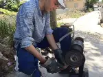 Gezgin kalaycı ustası Taraklı'da
