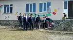 Mahalle Sakinleri Okulun Duvarlarına Renga Renk Resimler Yaptı