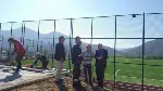 Yeni Futbol Sahası Çevresinde Asfalt Çalışması