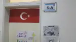 Türk Bayaklarıyla Süslendi.