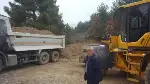 Taraklı İmam Hatip Ortaokulu, yol düzenlemesi yapılıyor.