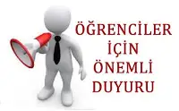 Taraklı ÇPLA dan Duyuru
