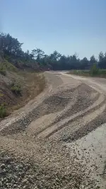 Kayaboğazaı Göleti çevre yoluna Asfalt Atılıyor