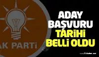 AK Parti'de Başvurular 5 Kasım'da Başlıyor