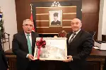 Özkaraman ve Belediye Meclis Üyeleri Vali Nayır’ı Ziyaret etti