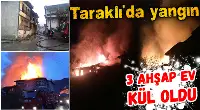 TARAKLI SABAHA ALEVLERLE UYANDI.
