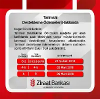 Tarımsal Destekleme Ödemeleri Hakkında