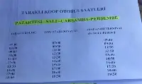 Yolcu Otobüs saatlerinde Düzenleme