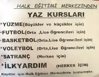 HALK EĞİTİM MERKEZİNDEN YAZ KURSLARI