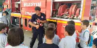 İTFAİYE’DEN ÖĞRENCİLERE EĞİTİM