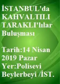 İstanbul'da ki Taraklılılar Kahvaltıda Buluşacak