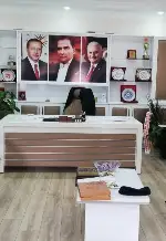 Makam Odasında Devlet Bahçeli Portresi