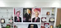Makam Odasında Devlet Bahçeli Portresi