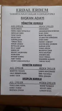 Gündüz ve Çiydem Muhtarlar Federasyonu Yönetimine seçildi