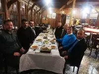 Kaymakam ve Belediye Başkanı Basın Mensuplarıyla Yemekte