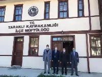İL MÜFTÜSÜ HASAN BAŞİŞ TARAKLI’YI ZİYARET ETTİ.