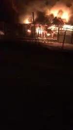 Aksu Mahallesi’nde Tavuk Kümesi Yandı